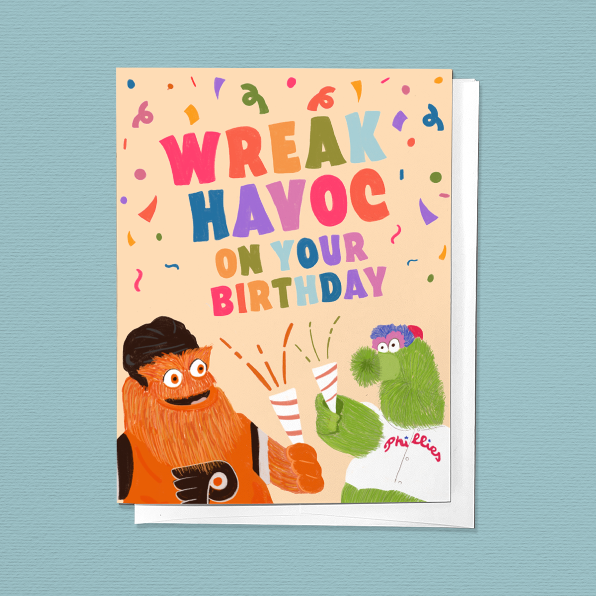 'Wreak Havoc on your Birthday' Greeting Card
