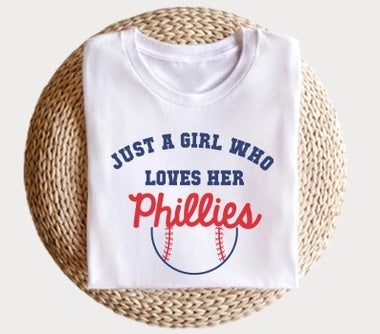 “Just A Girl Who Loves Her Phillies” Tee (Kids)
