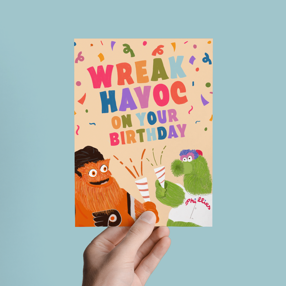 'Wreak Havoc on your Birthday' Greeting Card
