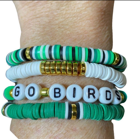 "Go Birds"Bracelet Stack