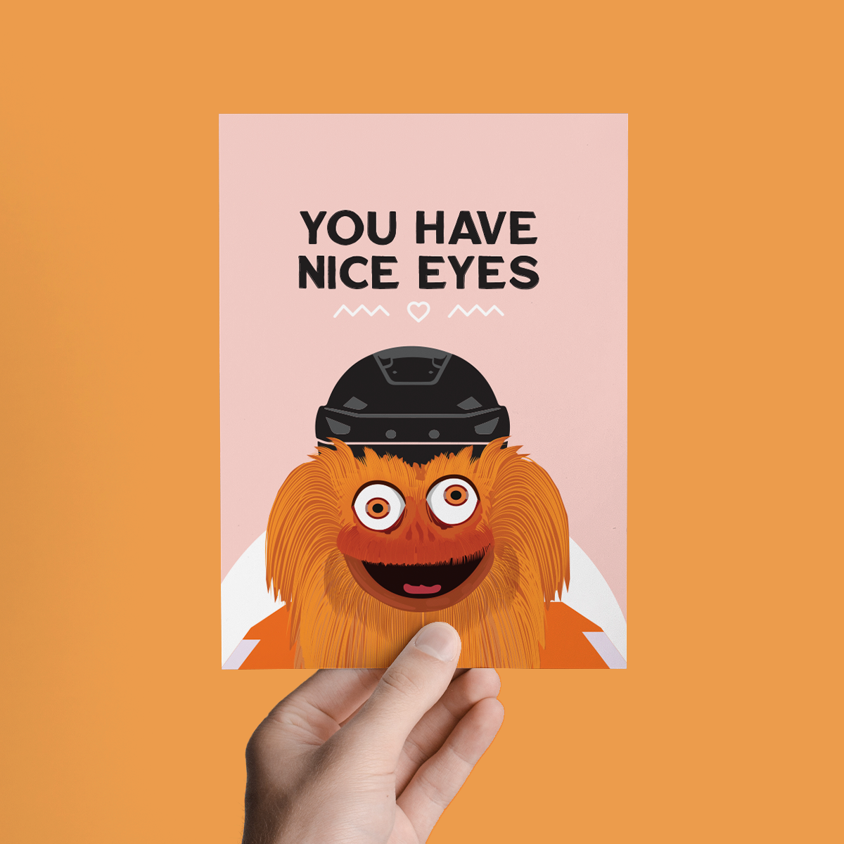 'You Have Nice Eyes' Gritty Love/Friendship Card