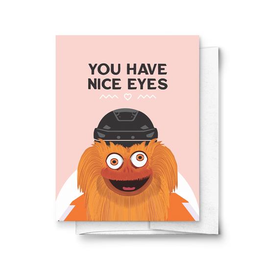 'You Have Nice Eyes' Gritty Love/Friendship Card