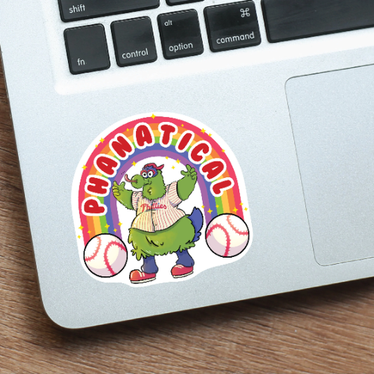 "PHANATICAL" Philly Phanatic Rainbow Vinyl Sticker