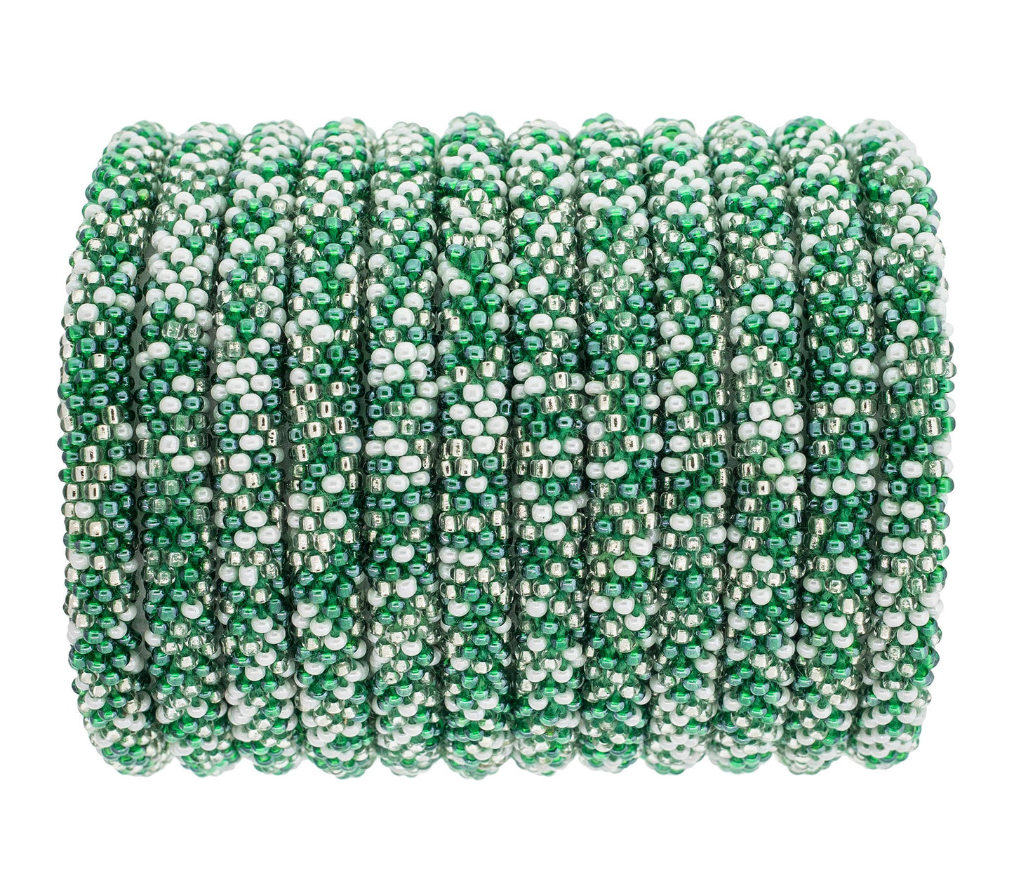 Eagles Roll-On® Bracelet Green and White Speckled