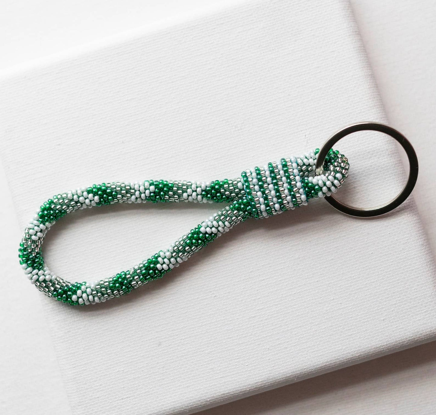 The Original Roll-On® Keychain Game Day - Green and White