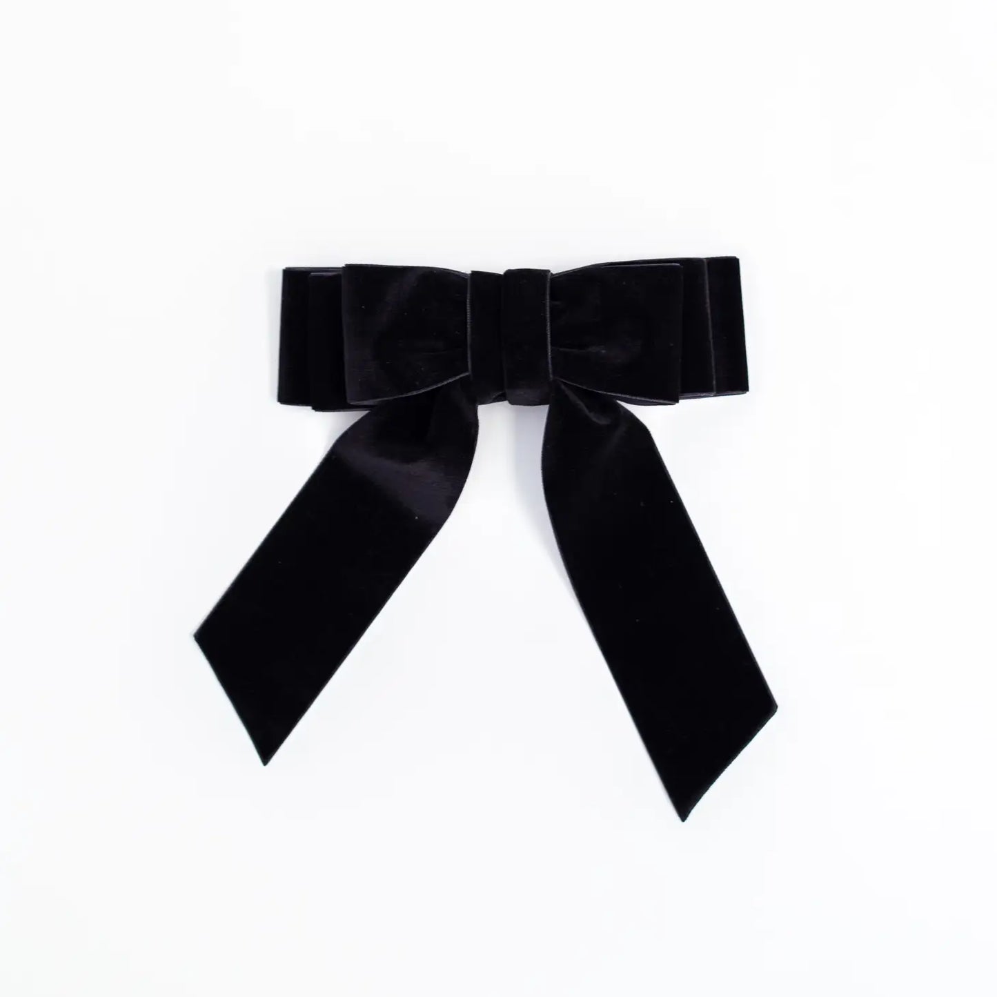 Grace Bow Barrette - Black