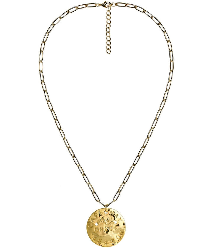 Beach Tag Pendant Necklace