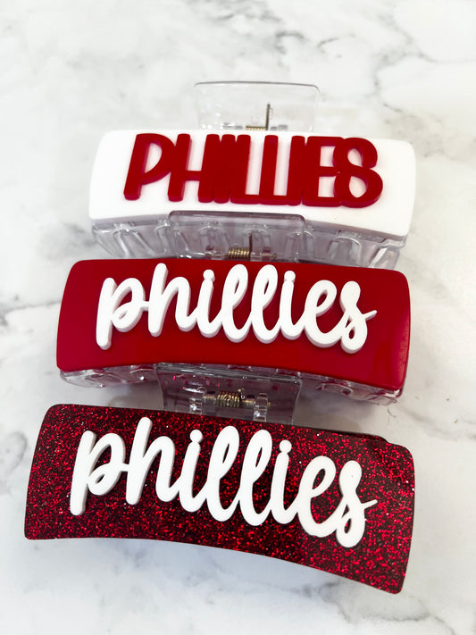 'Phillies' Hair Claw Clip