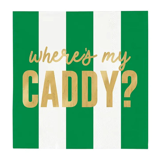 "Where's My Caddy?" Cocktail Napkins