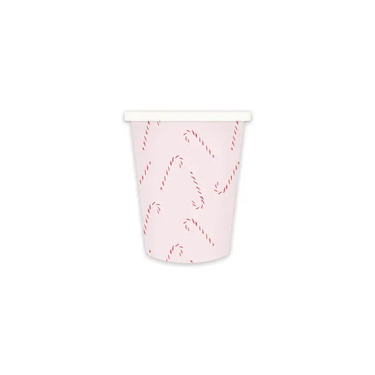 Scattered Candy Cane Party Cups (8)