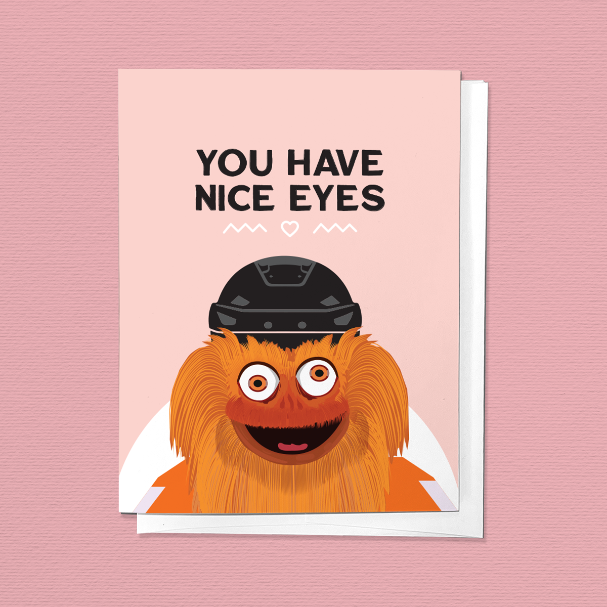 'You Have Nice Eyes' Gritty Love/Friendship Card