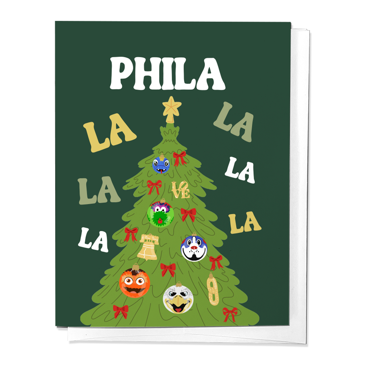 Phila La La La La Christmas Greeting Card