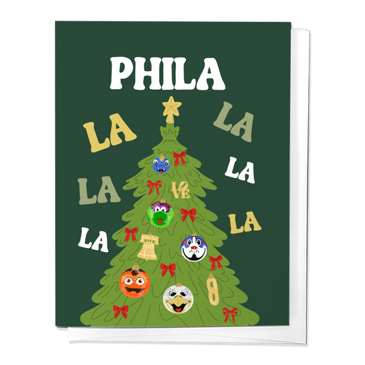 Phila La La La La Christmas Greeting Card