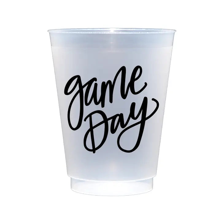 "Game Day" Frosted Reusable Cups (8)