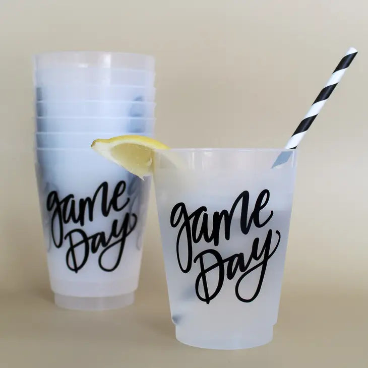 "Game Day" Frosted Reusable Cups (8)