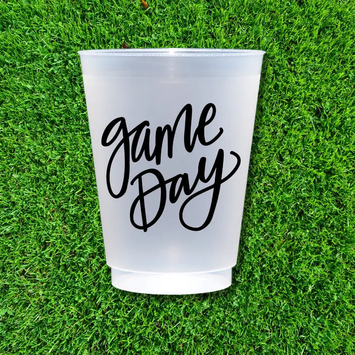 "Game Day" Frosted Reusable Cups (8)