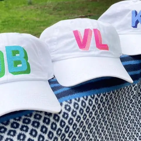 Monogrammed Classic Initial Hat