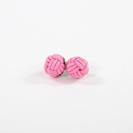 Monkey Fist Earrings - preppy pink
