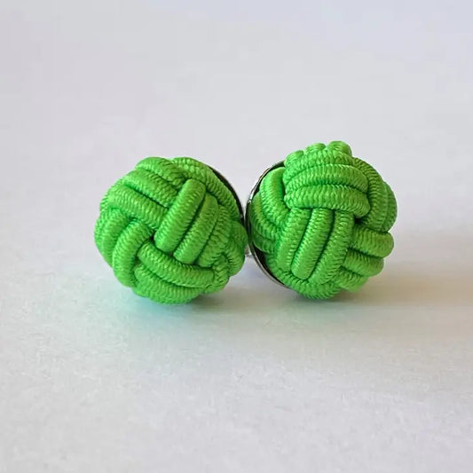 Monkey Fist Earrings - port green