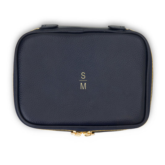 'Isabella' Jewelry Case in Navy (Personalized)