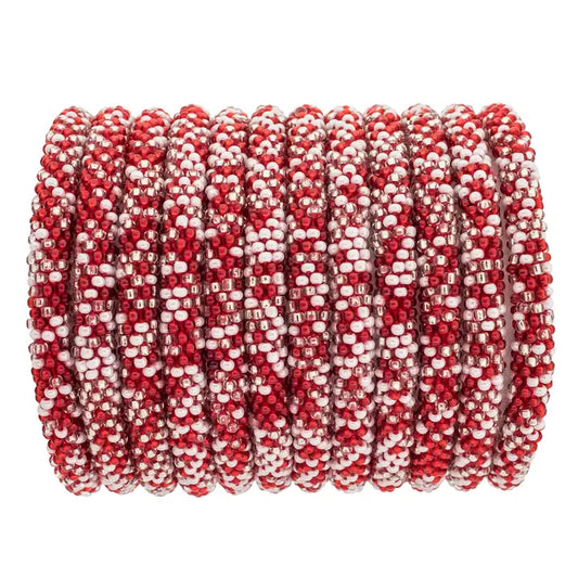 Phillies Roll-On® Bracelet Red and White Speckled